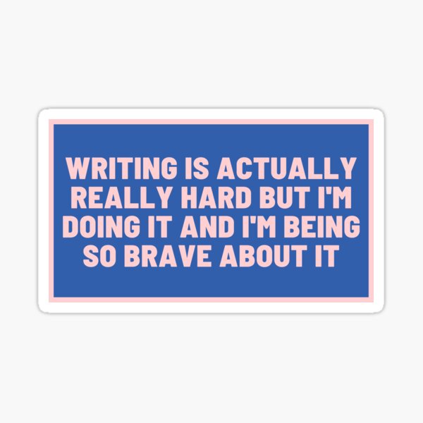 i am brave' braille stickers