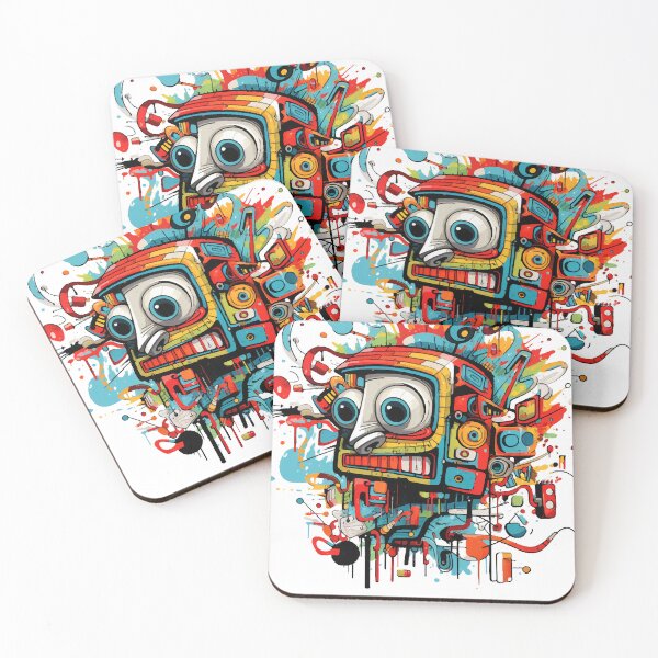 Item preview, Bulging Bots Quirky Cubed-Head Robot  designed and sold by delacerdaan.