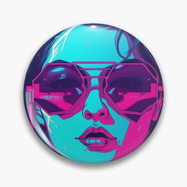 Item preview, Cyberpunk Vaporwave Girl  - Bright Future  designed and sold by Splatter-arts.