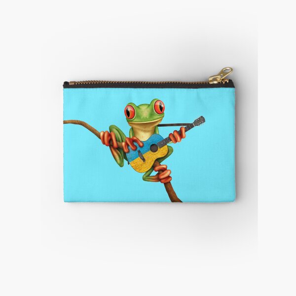 Artikelvorschau, Baum-Frosch, der ukrainische Flaggen-Gitarre spielt entworfen und verkauft von JeffBartels.