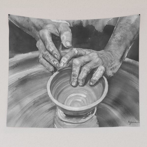 Item preview, Potter's Hands designed and sold by Anjuna Sainath.