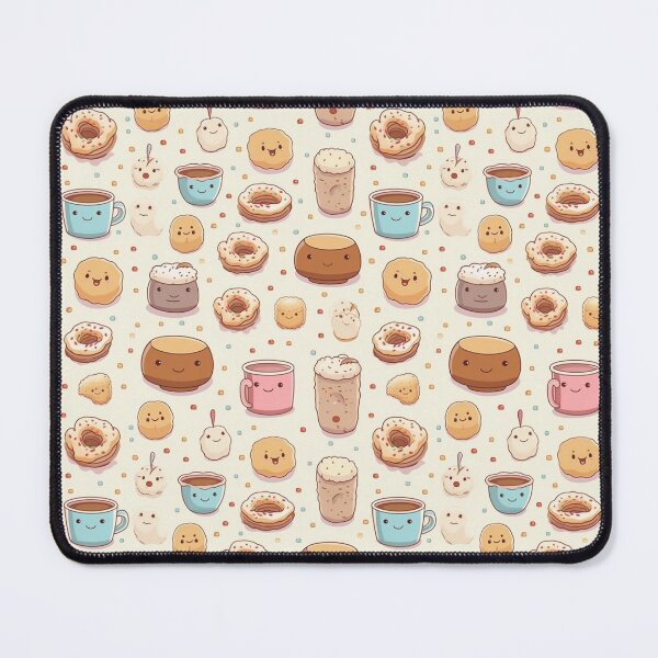 Item preview, xSweet Mornings: Seamless Patterns of Morning Coffee Cups, Doughnuts, Cookies, and Cakes designed and sold by AlienSkinEyes.