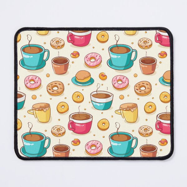 Item preview, xSweet Mornings: Seamless Patterns of Morning Coffee Cups, Doughnuts, Cookies, and Cakes designed and sold by AlienSkinEyes.