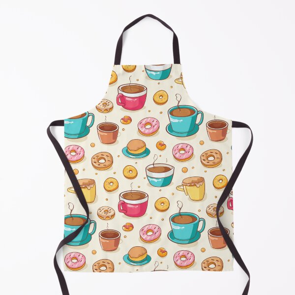 Item preview, xSweet Mornings: Seamless Patterns of Morning Coffee Cups, Doughnuts, Cookies, and Cakes designed and sold by AlienSkinEyes.