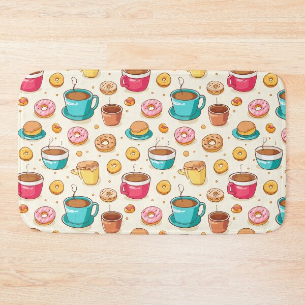 Item preview, xSweet Mornings: Seamless Patterns of Morning Coffee Cups, Doughnuts, Cookies, and Cakes designed and sold by AlienSkinEyes.