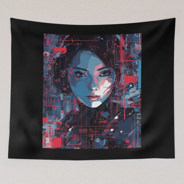 Item preview, Cyberpunk Vaporwave Girl  - System Hacking designed and sold by Splatter-arts.