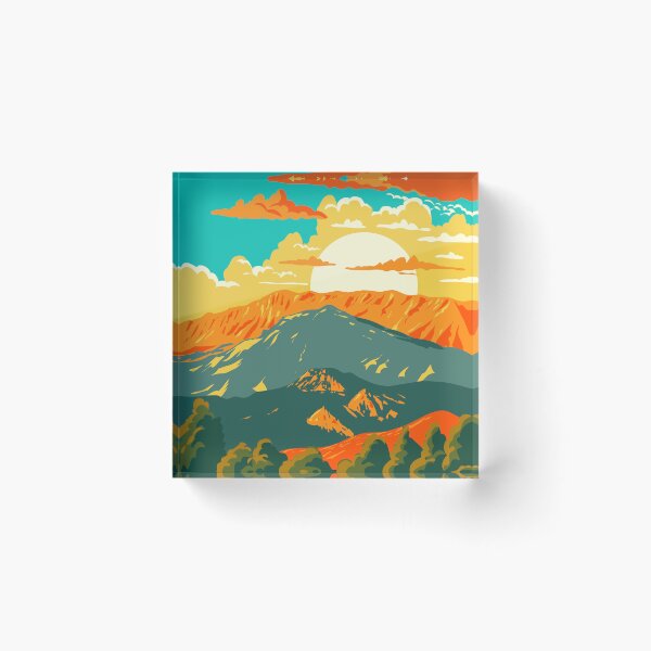 Item preview, Mount Parnassus in Parnassos National Woodland Park Greece WPA Art Deco Poster  designed and sold by patrimonio.