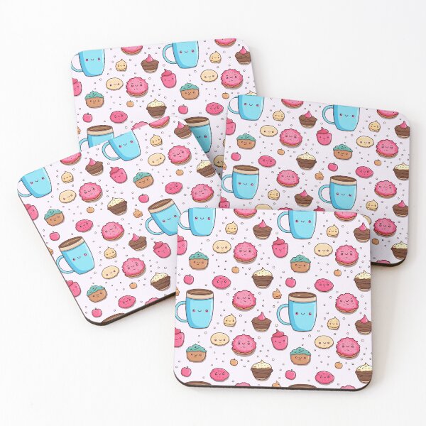 Item preview, xSweet Mornings: Seamless Patterns of Morning Coffee Cups, Doughnuts, Cookies, and Cakes designed and sold by AlienSkinEyes.