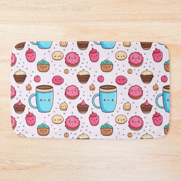 Item preview, xSweet Mornings: Seamless Patterns of Morning Coffee Cups, Doughnuts, Cookies, and Cakes designed and sold by AlienSkinEyes.