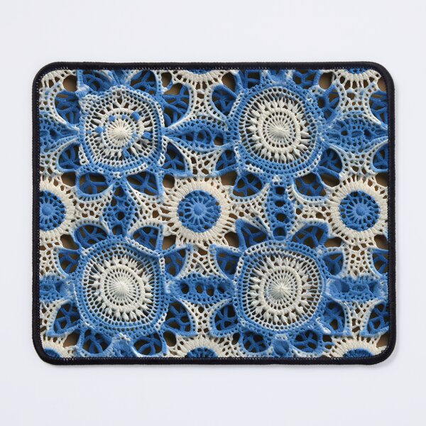Item preview, White and blue combination wool thread type design pattern designed and sold by Trendy-Artistry.