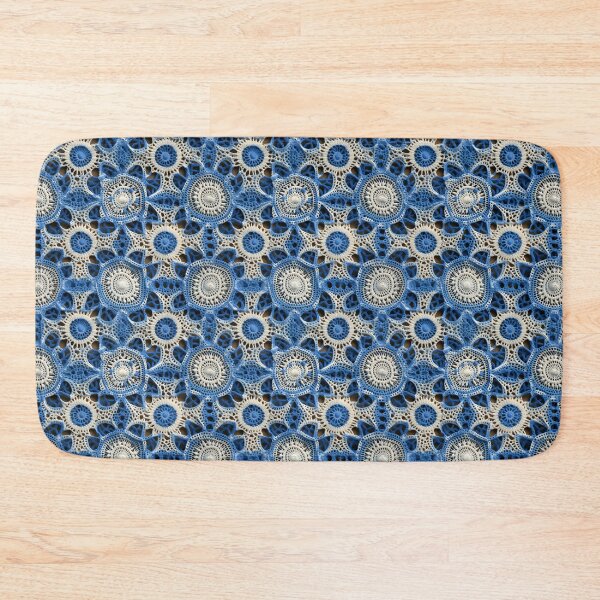Item preview, White and blue combination wool thread type design pattern  designed and sold by Trendy-Artistry.