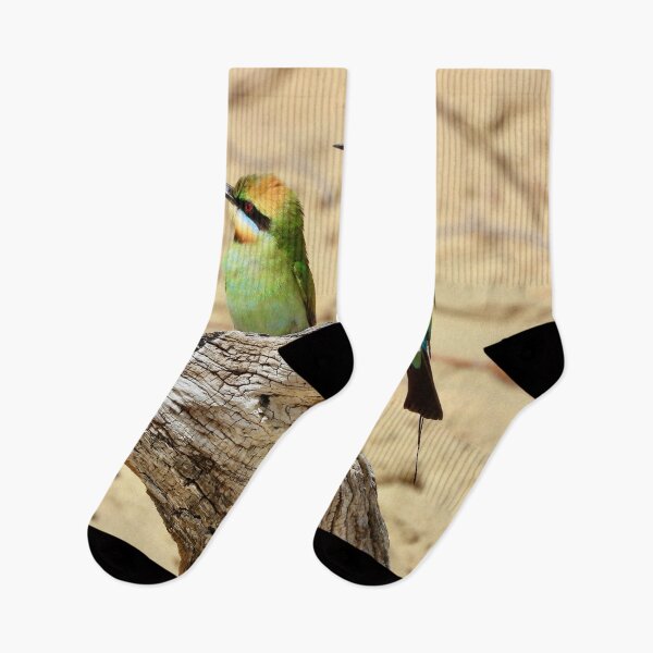Item preview, Rainbow Bee-eaters beach log number 2 designed and sold by Mark Grimsley.