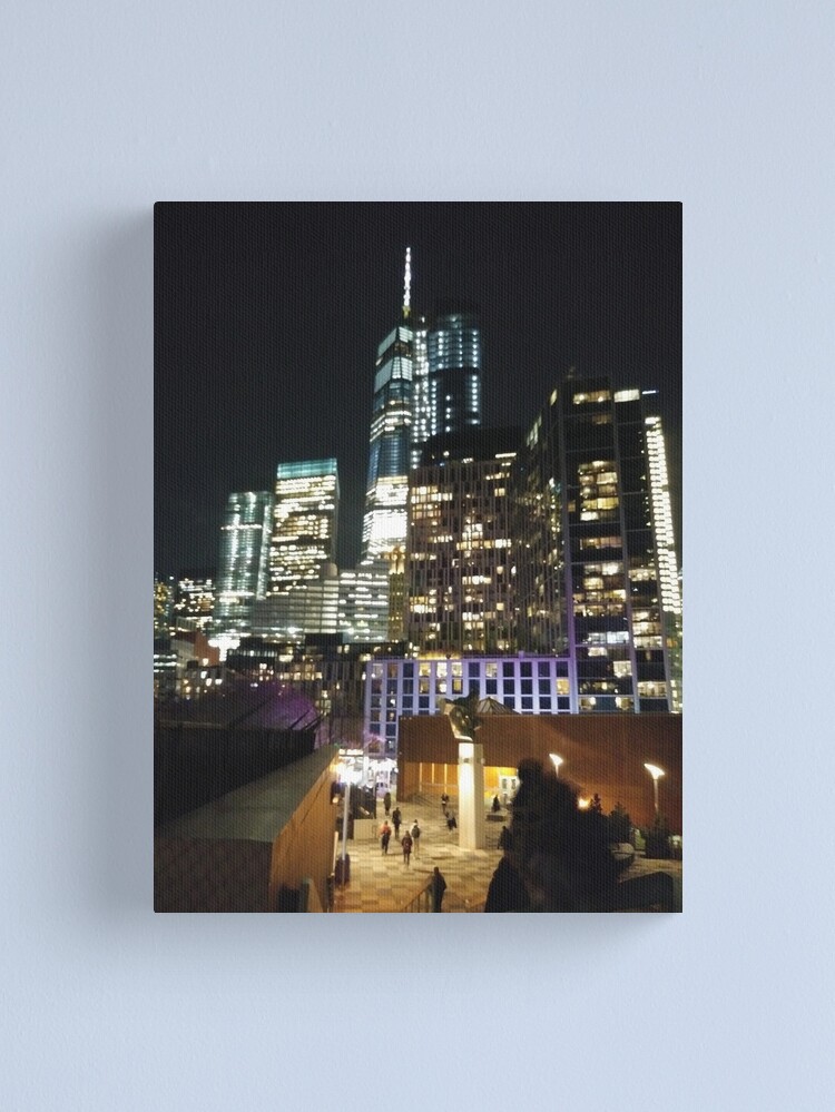 Alternate view of New York, Brooklyn, Manhattan, New York City, Buildings, streets, trees Canvas Print