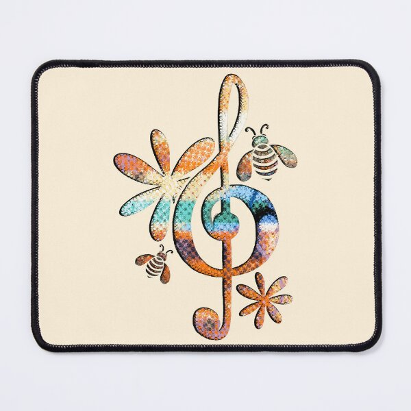 Item preview, SYMPHONY of Bees n Flowers [Treble Clef] Rust designed and sold by RC-aRtY.