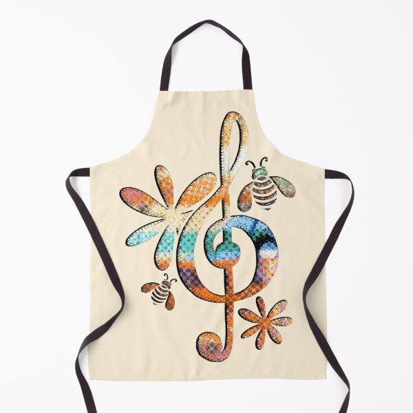 Item preview, SYMPHONY of Bees n Flowers [Treble Clef] Rust designed and sold by RC-aRtY.