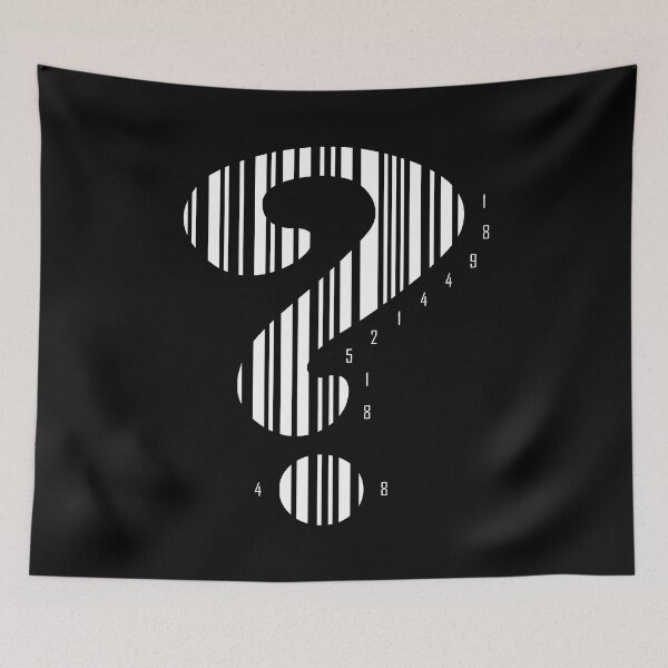 Item preview, R1ddl3r Bar Code (WHITE) designed and sold by awskky.