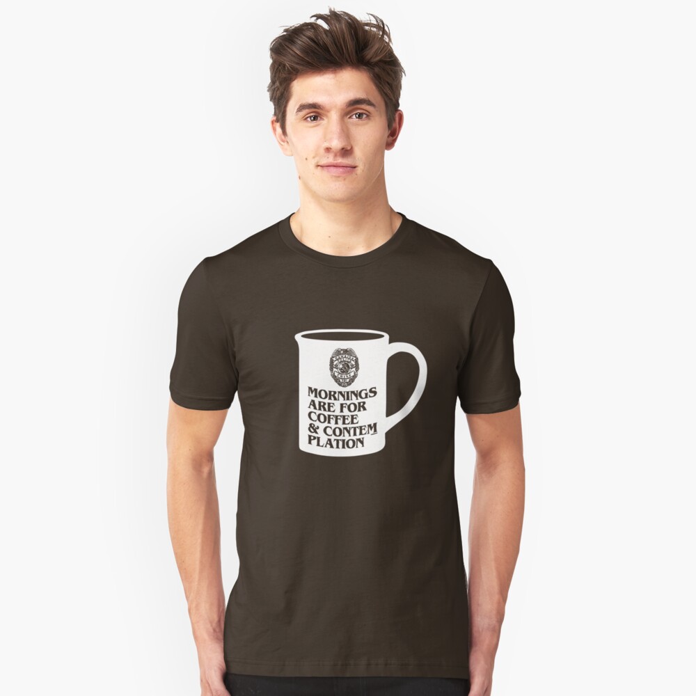 Mad Over Shirts Mornings Are for Coffee /& Contemplation Unisex Premium Tank Top