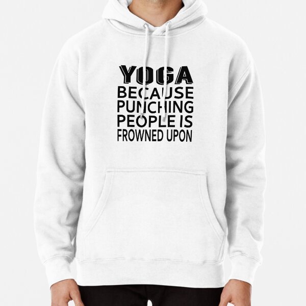 I Do Yoga Because Punching People Is Frowned Upon Tote Bag - EllieBeanPrints