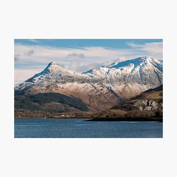 The Pap of Glencoe and Loch Leven Photographic Print