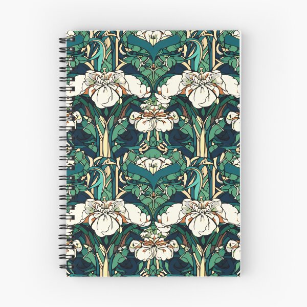Item preview, Art Nouveau Flowers Pattern designed and sold by entwithanaxe.