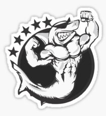 Strong Shark Sticker