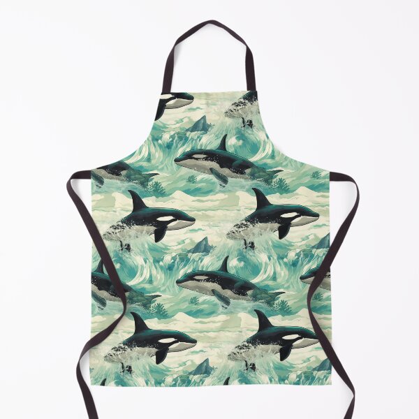 Item preview, The Orca, Orca Killer, Orca Whale, Whale White Background , Animal, Pet, Wildlife, Seamless,Pattern designed and sold by puppynpaw.