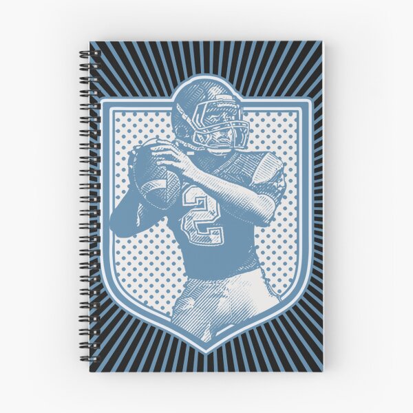 Item preview, Quarterback passing football. Vintage Blue   designed and sold by LeonieAbbott.
