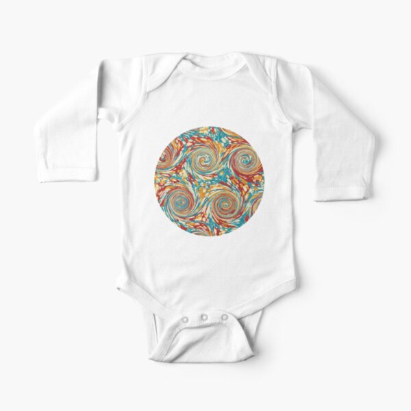Book art: marbled endpapers – State Library Victoria Long Sleeve Baby One-Piece