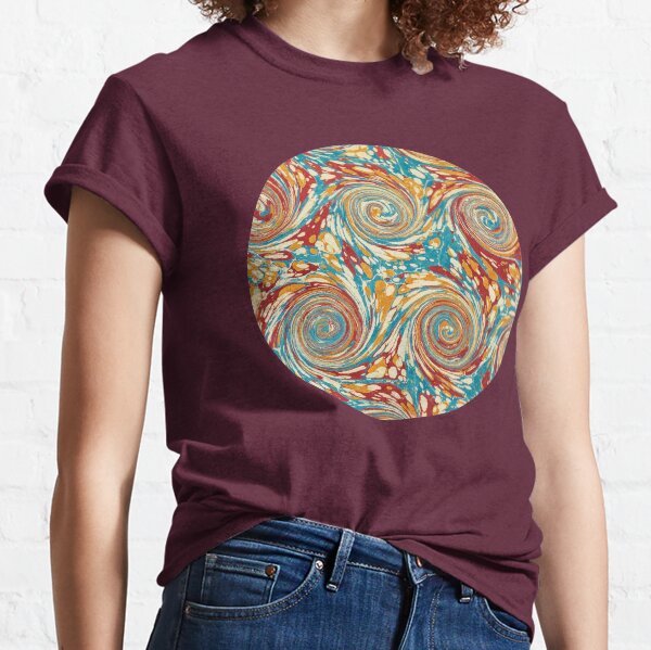 Book art: marbled endpapers – State Library Victoria Classic T-Shirt