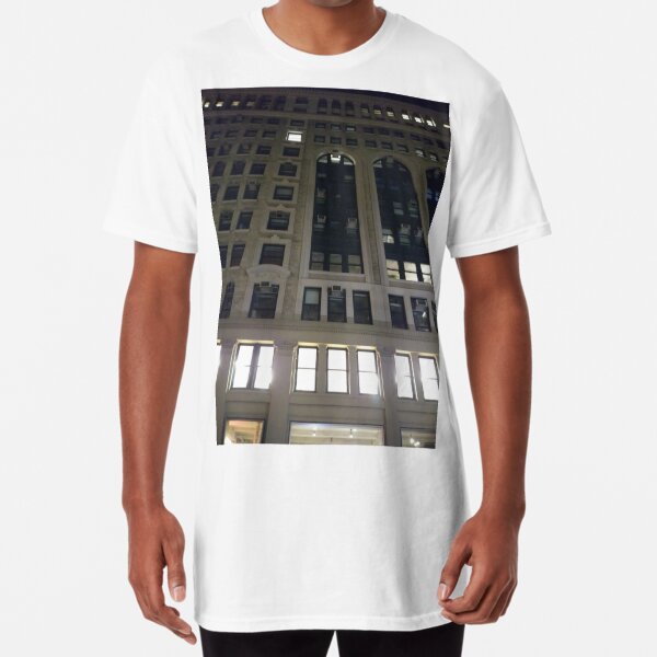 New York, Brooklyn, Manhattan, New York City, Buildings, streets, trees Long T-Shirt