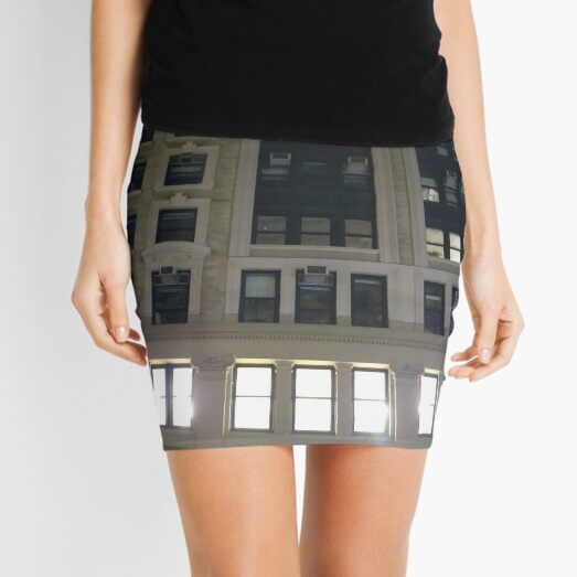 New York, Brooklyn, Manhattan, New York City, Buildings, streets, trees Mini Skirt
