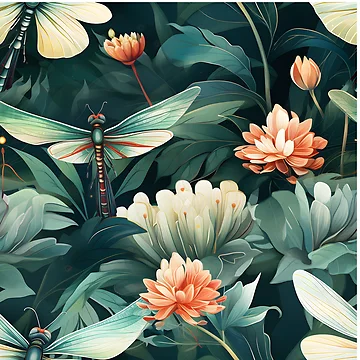 Artwork thumbnail, Dragonfly Pattern 10 by DigitalPatternx