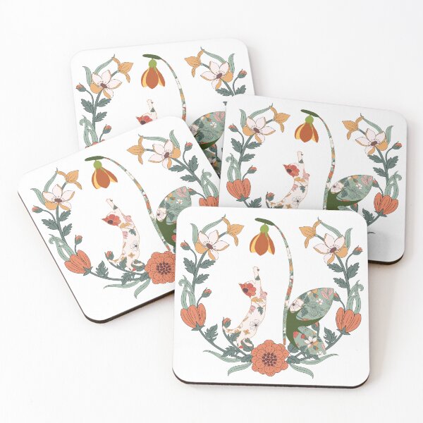 Item preview, Boho Cat in Amid of Flowers designed and sold by Vachala.
