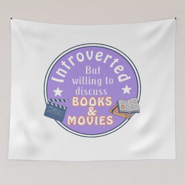 Item preview, Introverted but willing to discuss book and movie  designed and sold by Kawabijutsu21.
