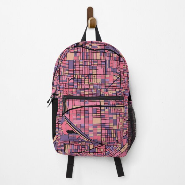 Item preview, Miami Map Pattern in Purple & Pink designed and sold by PatternMaps.