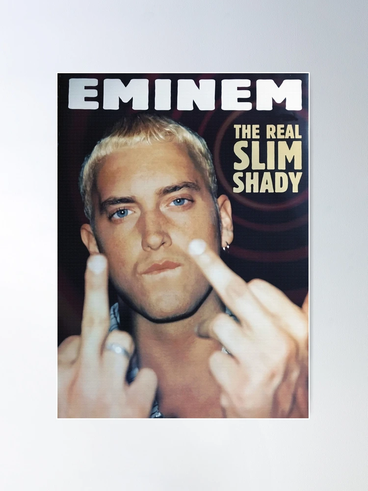 Slim Shady Middle Finger Number Five Poster for Sale by zhaofreedd