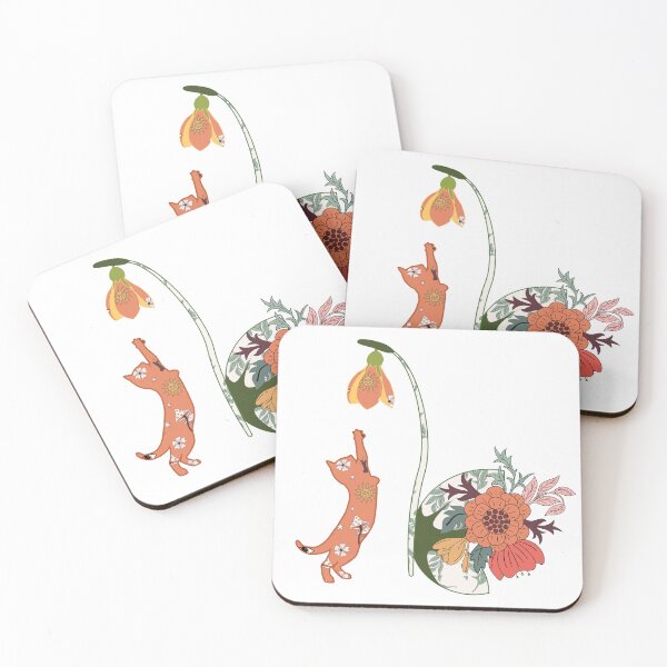 Item preview, Boho Cat in Amid of Flowers designed and sold by Vachala.