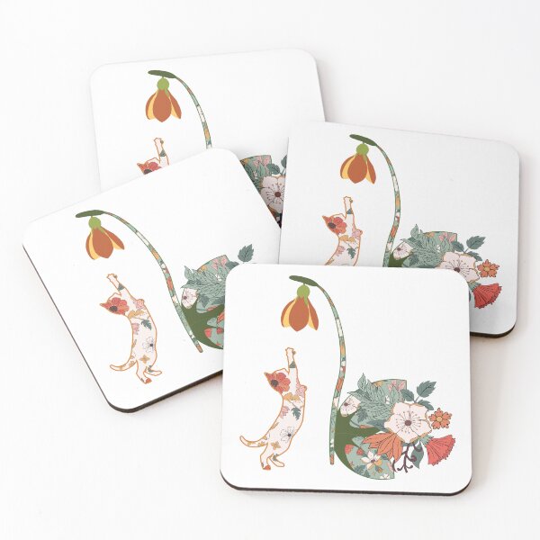 Item preview, Boho Cat in Amid of Flowers designed and sold by Vachala.