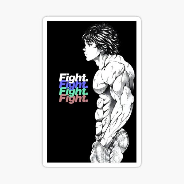 Yuichiro Hanma Baki the grappler sticker Sticker for Sale by