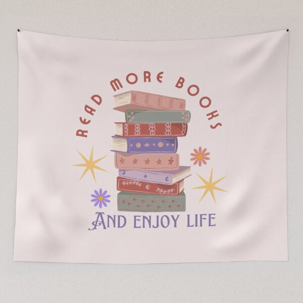 Item preview, Read more books and enjoy life book saying  designed and sold by Kawabijutsu21.