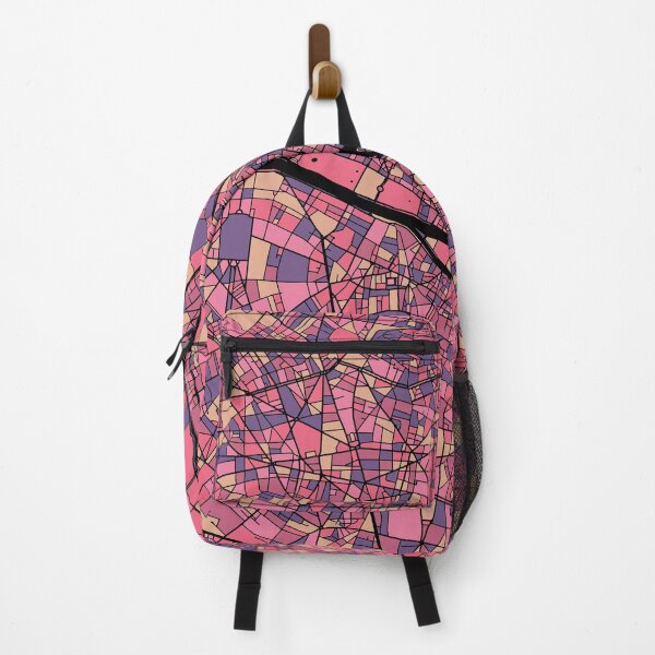 Item preview, Paris Map Pattern in Purple & Pink designed and sold by PatternMaps.