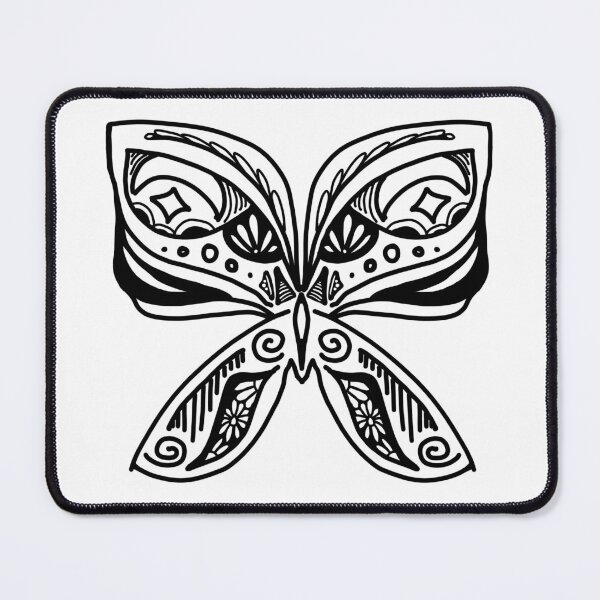 Item preview, B&W Butterfly Tessellate designed and sold by aadyalai.