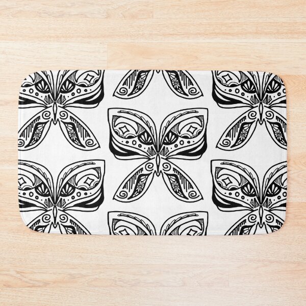 Item preview, B&W Butterfly Tessellate designed and sold by aadyalai.
