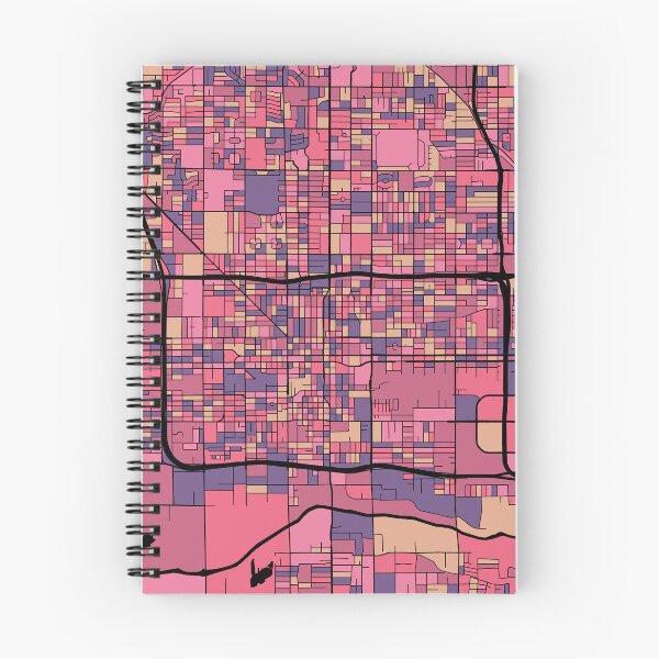 Item preview, Phoenix Map Pattern in Purple & Pink designed and sold by PatternMaps.