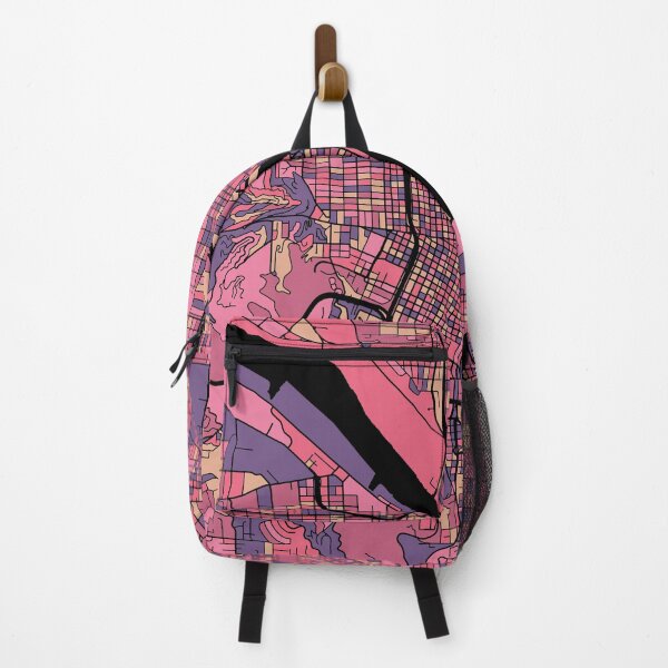 Item preview, Portland Map Pattern in Purple & Pink designed and sold by PatternMaps.