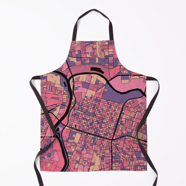 Item preview, Sacramento Map Pattern in Purple & Pink designed and sold by PatternMaps.