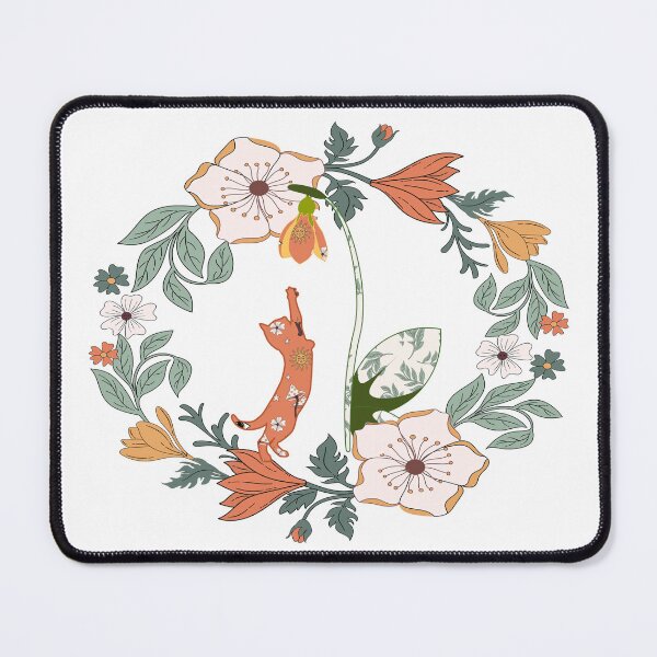 Item preview, Boho Cat in Amid of Flowers designed and sold by Vachala.