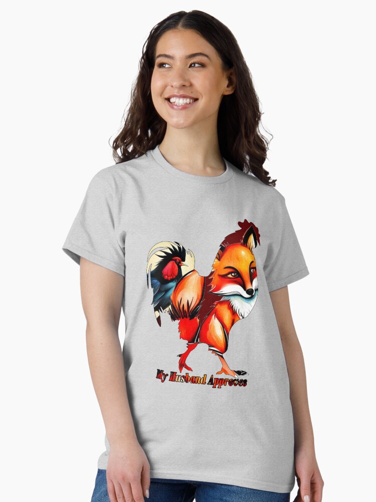 Thumbnail 1 of 7, Classic T-Shirt, My Husband Approves Vixen designed and sold by Vixen-Games.