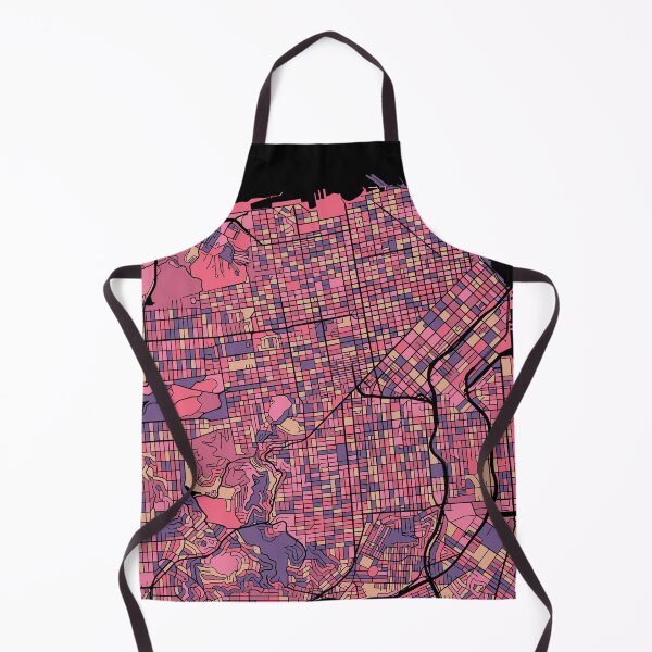 Item preview, San Francisco Map Pattern in Purple & Pink designed and sold by PatternMaps.