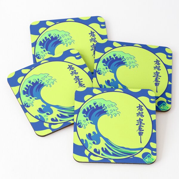 Item preview, Florescent Great wave designed and sold by Roxburylane.